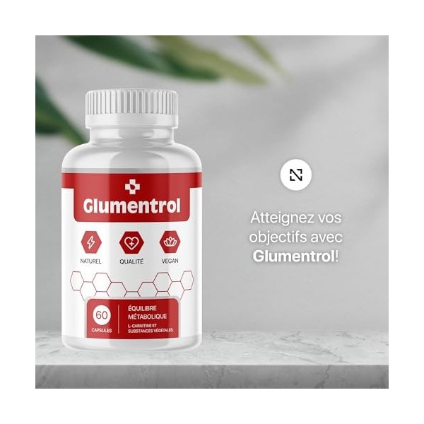Glumentrol Gélules - Ingrédients Naturels pour Hommes et Femmes - 60 Capsules pour 1 Mois