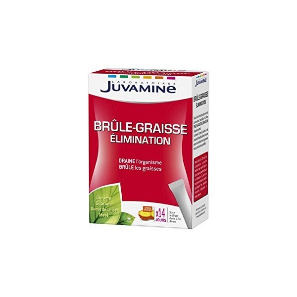 BRULE GRAISSE ÉILMINATION 14 STICKS 40G, JUVAMINE, LOT DE 3