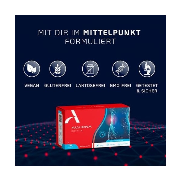 ALVIONA Body Flow - « Advanced body » formule DUO pour soutenir le corps, 120 Gélules 2 Pack Brûleurs de graisse