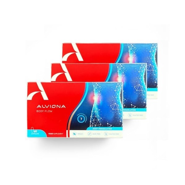 ALVIONA Body Flow - « Advanced body » formule DUO pour soutenir le corps, 120 Gélules 2 Pack Brûleurs de graisse