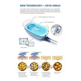 Appareil de dissolution de graisse glacée 5 en 1 pour réduire lobésité et la perte de poids