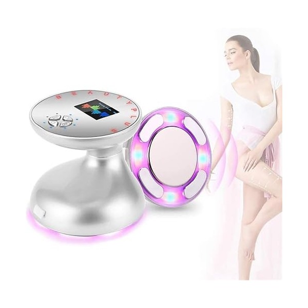 Appareil Massage pour Perte Graisse, Appareil cavitation 3 en 1 pour brûler Graisses du Ventre, Appareil Massage RF pour Pert