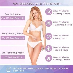 Appareil Massage pour Perte Graisse, Appareil cavitation 3 en 1 pour brûler Graisses du Ventre, Appareil Massage RF pour Pert