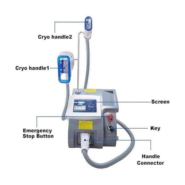 Cryolipolysis Body Slimming Machine - Double Graisse Graisse Lipolyse Appareil pour Éliminer la Cellulite et Perdre du Poids 
