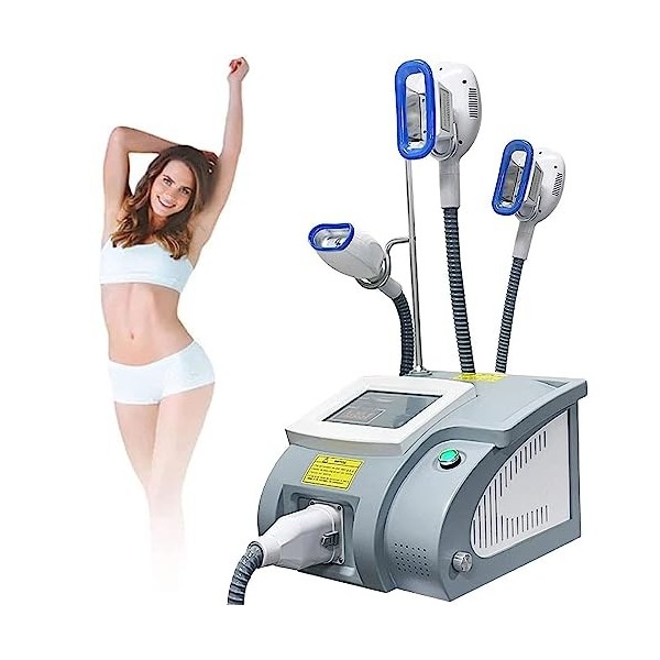 Machine Minceur Cryolipolysis - Instrument de congélation et de lipolyse avec 3 poignées pour une réduction efficace de la gr
