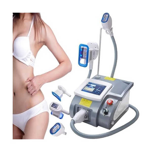 Appareil de réduction de graisse Cryolipolysis avec plusieurs poignées pour façonner le corps et traitement de la cellulite