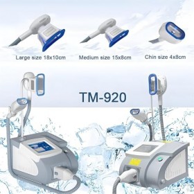 Appareil de réduction de graisse Cryolipolysis avec plusieurs poignées pour façonner le corps et traitement de la cellulite