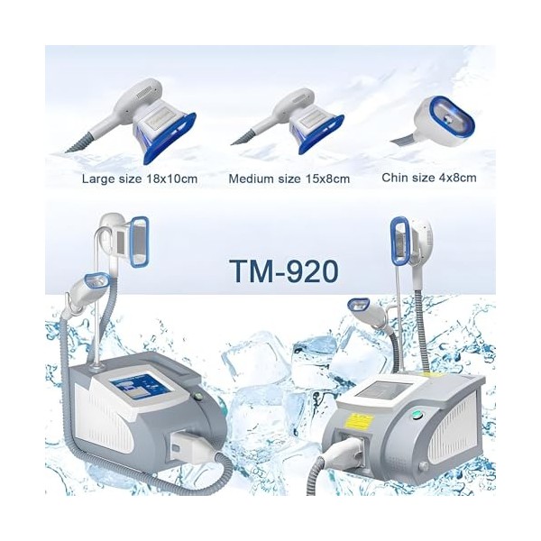 Appareil de réduction de graisse Cryolipolysis avec plusieurs poignées pour façonner le corps et traitement de la cellulite