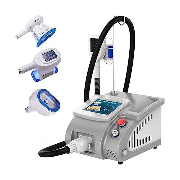 DRFGHK Cryolipolysis Graisse Graisse Corps Minceur Lipolyse Machine avec 3 poignées, Masseur de Cellulite, Cryo Freeze pour f