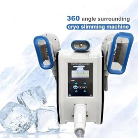 Cryolipolysis Machine de congélation des graisses - Appareil de cryothérapie à 3 poignées pour amincir et façonner le corps