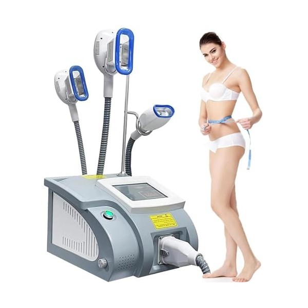 Machine de congélation de graisse pour cryothérapie et sculpture du corps avec 3 poignées, équipement de réduction minceur