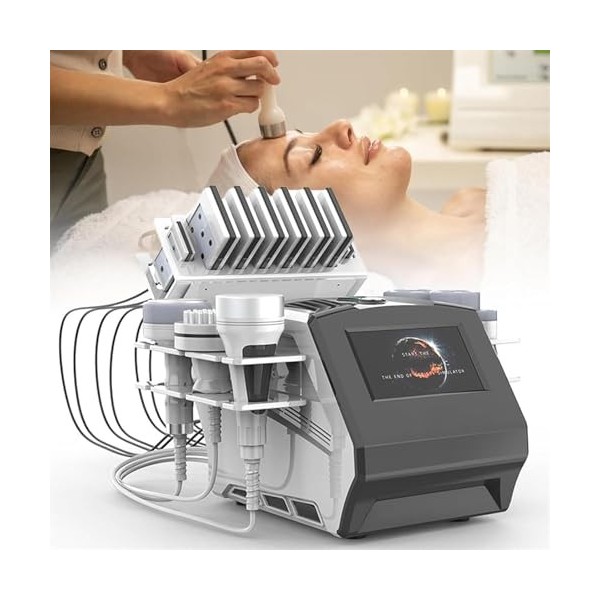 Appareil de soins du visage multifonction avec cavitation et radiofréquence pour réduire la cellulite et raffermir la peau