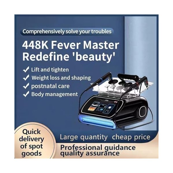 Appareil de beauté pour brûler les graisses et perdre du poids 448 kHz, appareil amincissant pour le corps, avec 2 poignées/8...