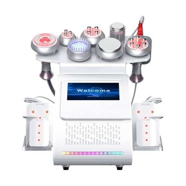 Appareil Professionnel Remodelage Corporel 80k Aspiration Led Ems, Brûleur De Graisse Multifonctionnel, 9 En 1 Pour LÉlimina