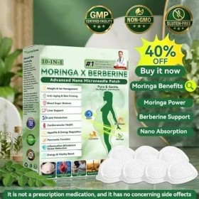 Beslimtop+ Moringa + Berberine 10-IN-1 Advanced Nano Microneedle Patch 3 Schachteln 21pcs Café vert