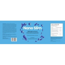 Nano Slim – Formule végétale contemporaine aux extraits naturels, 60 capsules – 450 mg