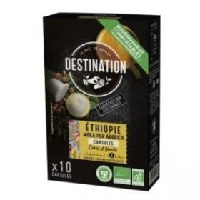 DESTINATION CAFE MOKA PUR ARABICA ETHIOPIA – recommandé en complément d’une alimentation équilibrée, complément alimentaire s