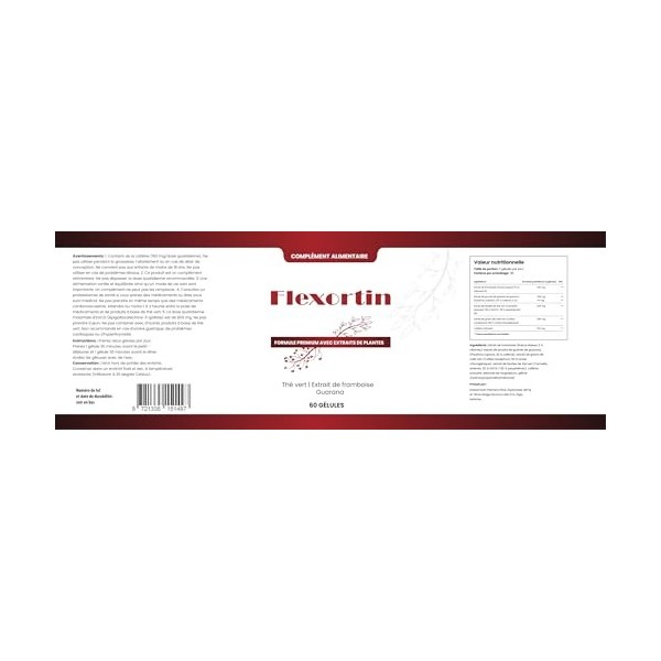 Flexortin – Formule végétale moderne aux extraits naturels, 60 capsules – 450 mg