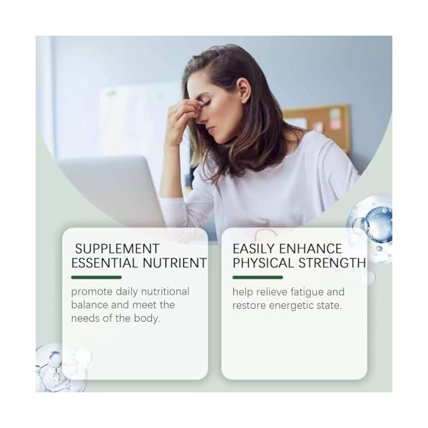 Énergie, immunitaire, vert complet, antioxydant naturel, sans OGM, sans caféine, gluten de soja | moringa