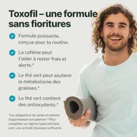 Toxofil – Formule végétale avec extrait de café vert & framboise | 60 gélules – 450 mg