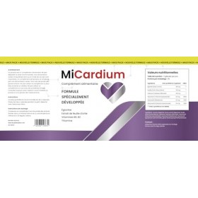 MiCardium – Complément Alimentaire – Églantier, Feuille d’Ortie & Valériane – Vitamines B1, B2, B6 – 90 Gélules – Fabriqué da