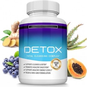Extrait nettoyant avancé Keto Detox Pills – Formule nettoyante pour le côlon pour éliminer les toxines et lexcès de déchets 