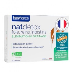 NaturAvignon | Détox Foie Reins Intestins – Complément Alimentaire Puissant & Rapide | Radis Noir, Bouleau, Jus de Citron Bio