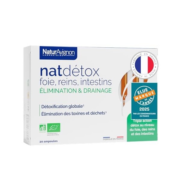 NaturAvignon | Détox Foie Reins Intestins – Complément Alimentaire Puissant & Rapide | Radis Noir, Bouleau, Jus de Citron Bio