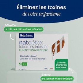 NaturAvignon | Détox Foie Reins Intestins – Complément Alimentaire Puissant & Rapide | Radis Noir, Bouleau, Jus de Citron Bio