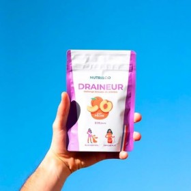 NUTRI & CO Draineur Rétention d’Eau Puissant - Poudre de Cassis & Extraits de Plantes Breveté Elimreal® - Ventre Plat & Ballo