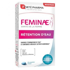 Forté Pharma - Feminae Rétention dEau - Complement alimentaire draineur, Silhouette harmonieuse, Aide minceur - Frêne, Cassi