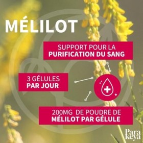 Parakeya Mélilot Circulation | Confort des Jambes Légères & Soutien Vasculaire | Complément Alimentaire Naturel 200mg | Forma...