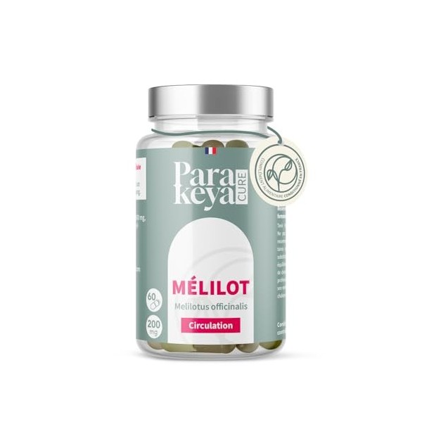Parakeya Mélilot Circulation | Confort des Jambes Légères & Soutien Vasculaire | Complément Alimentaire Naturel 200mg | Forma...