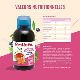 Gerlinéa - Acqua Drainer - Boisson Drainante Riche en Actifs Végétaux - Goût Cassis - 500 ml - 189141 Diurétiques