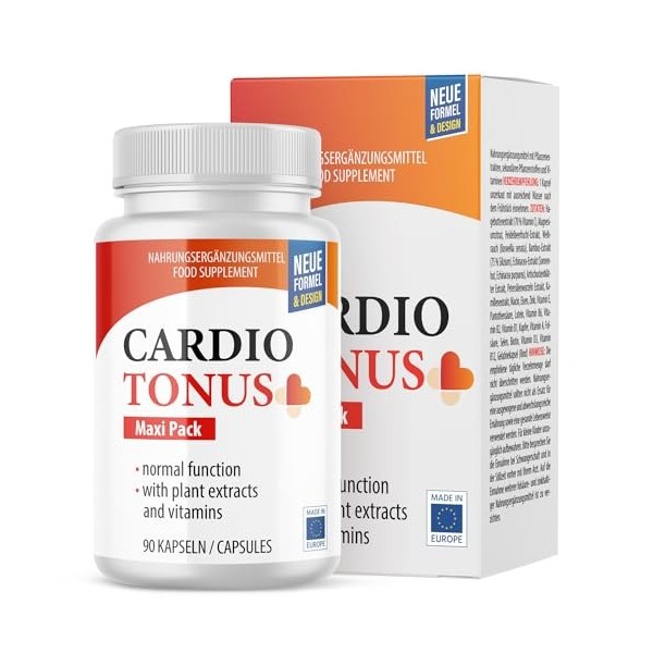 Cardiotonus gélules | Qualité pour hommes et femmes | 90 gélules dans un maxi pack pratique | 1x