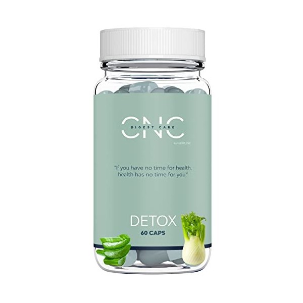 CNC DETOX 45 NUITS | Detox Intestin, Foie & Colon, Detoxifiant + Diurétique + Dépuratif + Draineur, Elimination Naturelle d