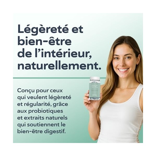 CNC DETOX 45 NUITS | Detox Intestin, Foie & Colon, Detoxifiant + Diurétique + Dépuratif + Draineur, Elimination Naturelle d