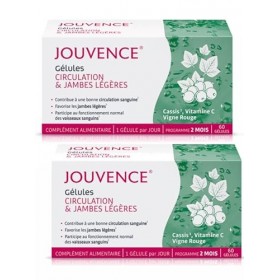 JOUVENCE circulation & jambes légères 60 gélules - Lot de 2 Boites 2 