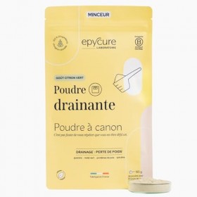 EPYCURE - Poudre Drainante - Détox, Contrôle du Poids, Coupe-Faim Naturel - 100% Naturel - Guarana, Maté Vert, Spiruline - 1 
