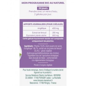 Biosens - Gélule Végétale Digestion Ventre Plat Angélique Fenouil 19 g Diurétiques