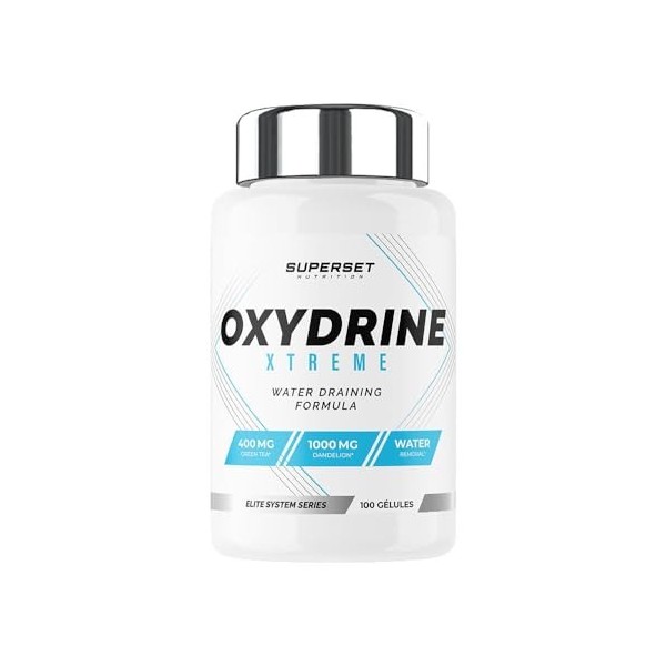 Superset Nutrition | Oxydrine Xtreme 100 Caps | Draineurs | Formule anti-rétention deau
