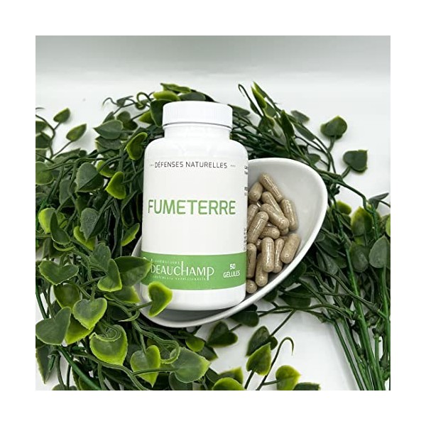 Laboratoire Beauchamp - Complément alimentaire FUMETERRE - 50 gélules - Bien-être du foie - Confort hépatique - Développé en 
