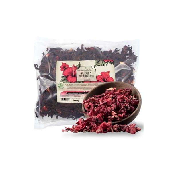 FRISAFRAN | Thé Rouge Pu Erh Bio en vrac 200g | Minceur | Diurétique | Digestif | Détox | Brûleur de graisse | Tisane drainan...