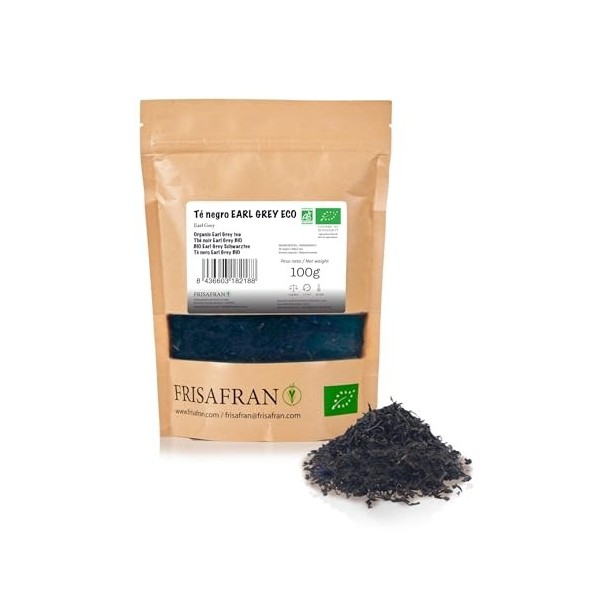 FRISAFRAN | Thé Rouge Pu Erh Bio en vrac 200g | Minceur | Diurétique | Digestif | Détox | Brûleur de graisse | Tisane drainan...