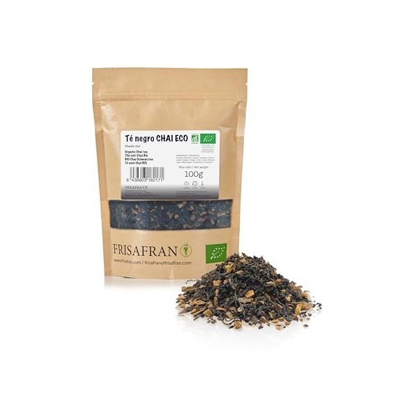 FRISAFRAN | Thé Rouge Pu Erh Bio en vrac 200g | Minceur | Diurétique | Digestif | Détox | Brûleur de graisse | Tisane drainan...