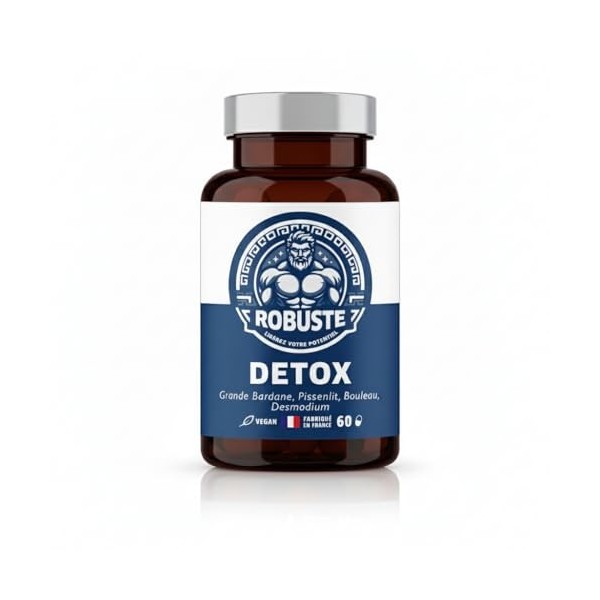 DETOX FOIE PUISSANT - Digestion et Elimination - Pissenlit, Bouleau, Bardane, Desmodium - Complément alimentaire à base de pl