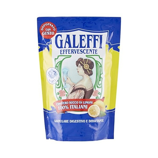 GALEFFI Digestif 150g Granulés Digestifs et Grains à Dessouder avec Véritable Jus de Citron 100% Italien