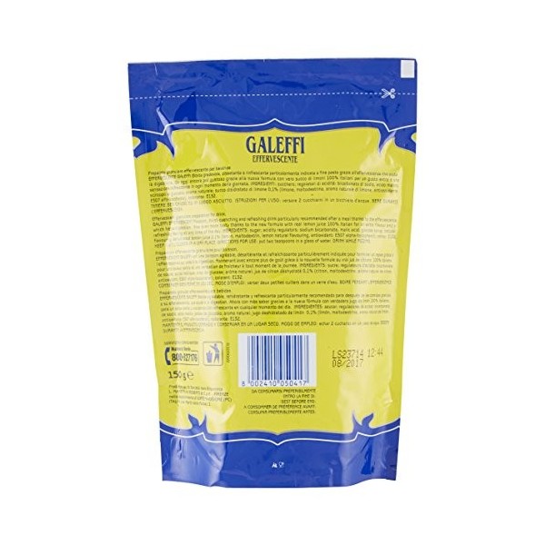 GALEFFI Digestif 150g Granulés Digestifs et Grains à Dessouder avec Véritable Jus de Citron 100% Italien