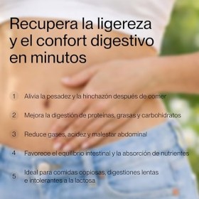 Digest ON | Reduce la hinchazón, gases y acidez estomacal | Favorece las digestiones | Cápsulas de acción rápida | Suplemento