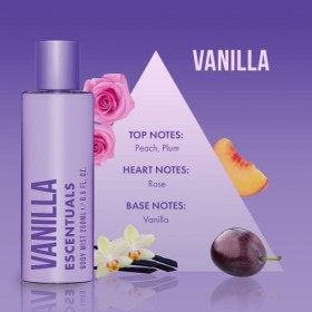Escentuals Vanilla Brume Corporelle Parfumée Pour Femme, 250ml